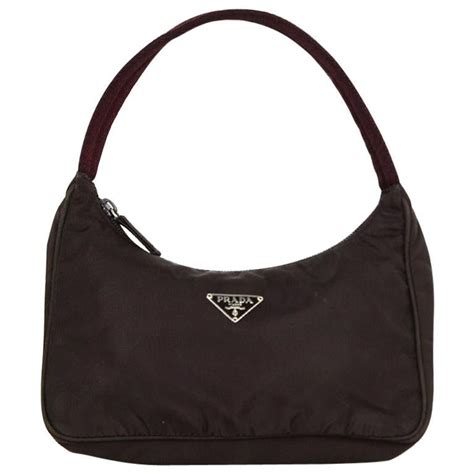 prada nylon cosmetic case|brown nylon Prada bag.